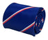 royal blue tie with red and white stripes